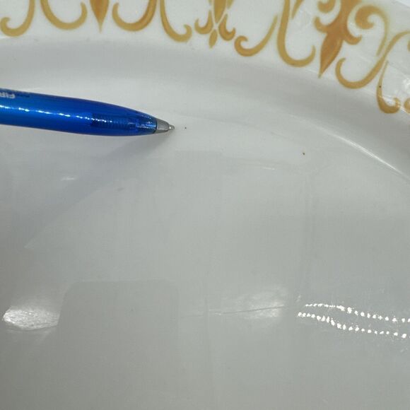 Platters 2 Jackson China Gold Scroll Pattern 13.5" Lx9.25” W Restaurantware MCM - Picture 12 of 16